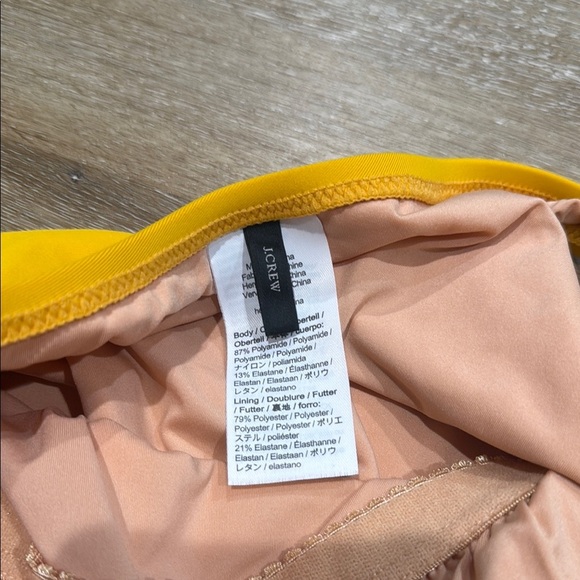 J. Crew Size 6 Yellow One-Shoulder Swim Suit One Piece - Picture 2 of 7